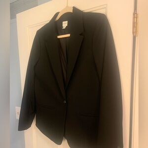 J Crew Chic Black Blazer one button